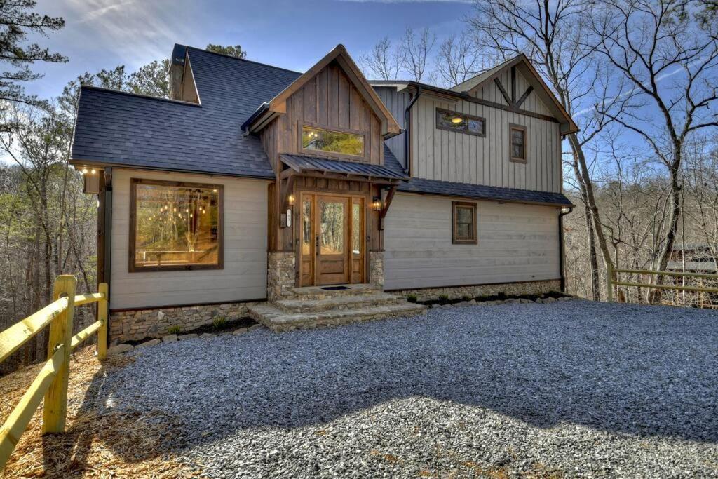 Rosewood Retreat - Hot Tub Fire Pit Pool Table Villa Blue Ridge Exteriör bild
